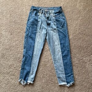 American eagle two tone “ vintage “ high rise jeans